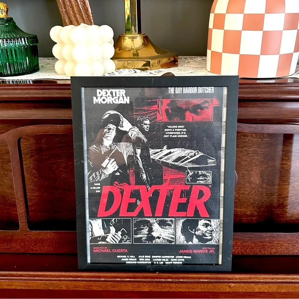 Dexter TV Show Canvas Art Print Poster Framed Wall Art Michael C Hall Killer Art
